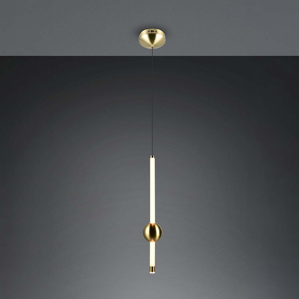 LED Pendelleuchte, Höhe anpassbar, CCT, Switch Dimmer, 13 cm Ø