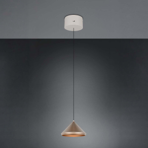 LED Pendelleuchte, Coffee, Höhe verstellbar, CCT, 18 cm Ø