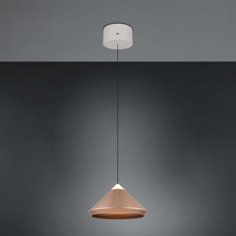 LED Pendelleuchte, Coffee, Höhe verstellbar, CCT, 30 cm Ø