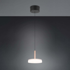 LED Pendelleuchte, Coffee, Weiß, Höhe verstellbar, Switch Dimmer, 22 cm Ø