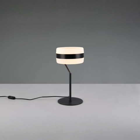 LED Tischleuchte, Schwarz, Dimmer, Touch, CCT, Memory, 30 cm Höhe