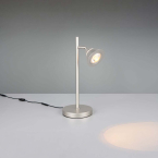 LED Tischleuchte, Nickel, Touch, CCT, Dimmer, 40 cm Höhe