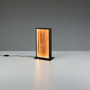 LED Tischleuchte, Holz, Touch Dimmer, 30 cm Höhe