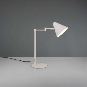 Tischleuchte, Metall, Grau, Schwenkbar, Schalter, 51 cm Höhe