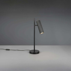 Tischleuchte, Schwarz, Schnurschalter, 50 cm Höhe
