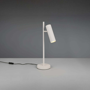 Tischleuchte, Grau, Schnurschalter, 50 cm Höhe