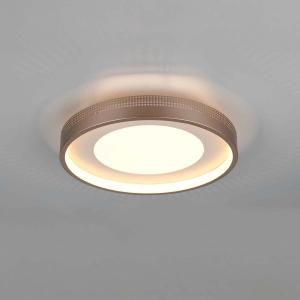 LED Deckenleuchte, Rund, Coffee, Nachtlicht, 40 cm Ø