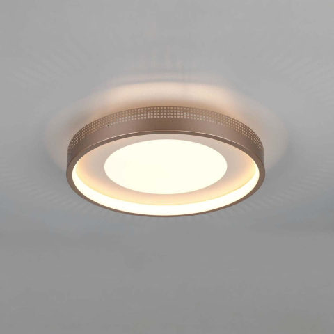 LED Deckenleuchte, Rund, Coffee, Nachtlicht, 40 cm Ø