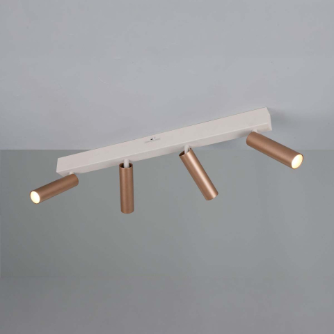 Strahler, 4er, Coffee, Grau, CCT, Switch Dimmer, 65 cm x 4 cm