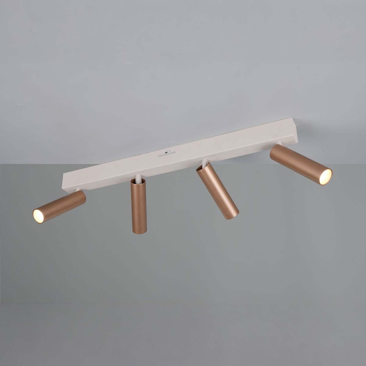 Strahler, 4er, Coffee, Grau, CCT, Switch Dimmer, 65 cm x 4 cm