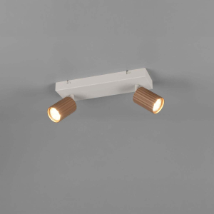 Strahler, 2er, Schwenkbar, Coffee, Grau, 30 cm x 9 cm