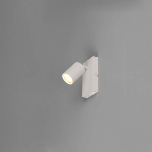 1er Strahler, Wandleuchte, Grau, FLEXconnect ready, Schalter, 15 cm Höhe
