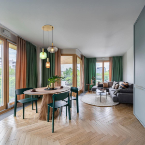 Pendelleuchte, Metall, Glas, Messingfarben, Bunt, 55 cm Ø