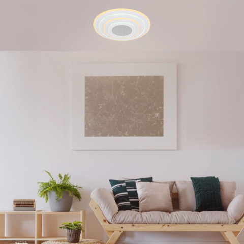 Smart Home LED Deckenleuchte, CCT, Fernbedienung, 50 cm Ø
