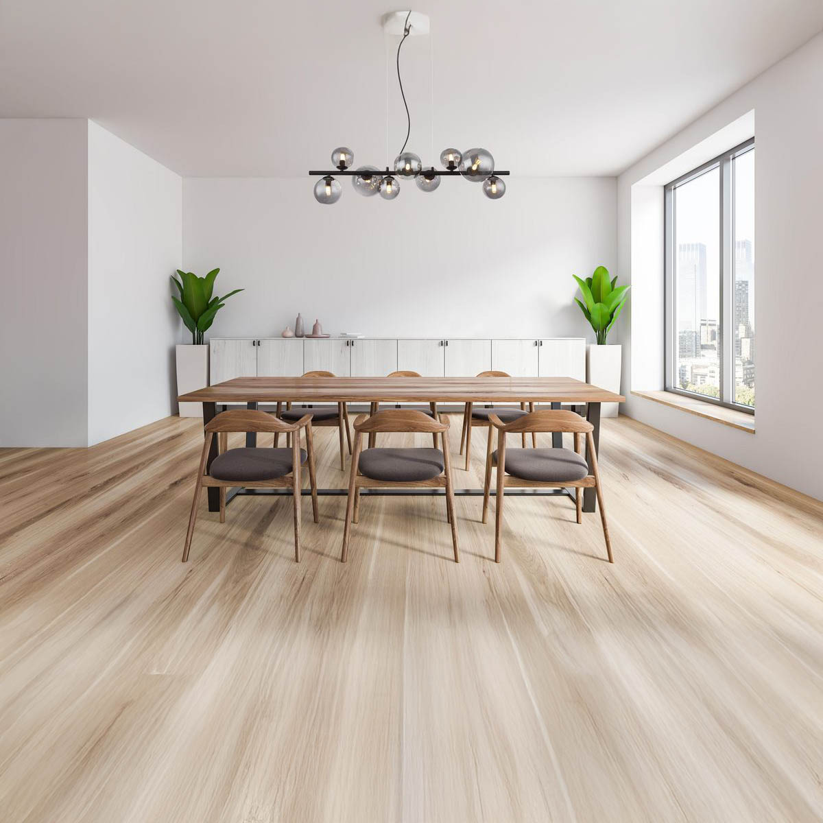 Pendelleuchte, LED, Metall, Glas, Schwarz, Rauchfarbe, 87 cm x 35 cm