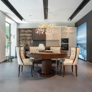 Pendelleuchte, Luster, Kronleuchter, Metall, Glaskristalle, Gold, 61 cm Ø