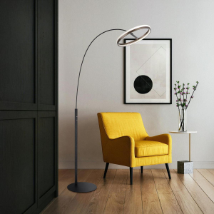 LED Stehleuchte, Schwarz, CCT, Dimmer, Touch, 190 cm Höhe
