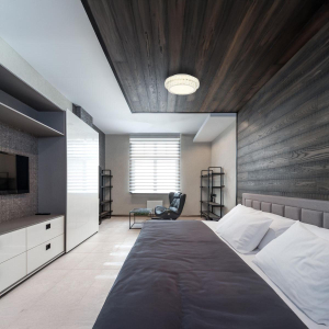 LED Deckenleuchte, Metall, K5 Kristalle, CCT, Dimmer, Fernbedienung, 40 cm Ø