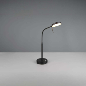 LED Tischleuchte, Schwarz, Akku, Dimmer, CCT, 45 cm Höhe