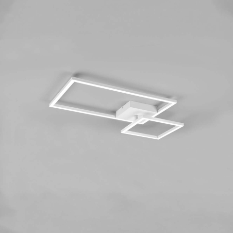 LED Deckenleuchte, Weiss, Schwenkbar, Switch Dimmer, 64 cm x 37 cm
