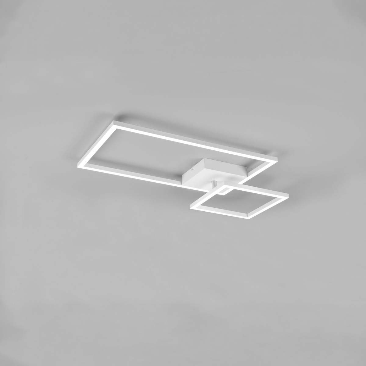 LED Deckenleuchte, Weiss, Schwenkbar, Switch Dimmer, 64 cm x 37 cm
