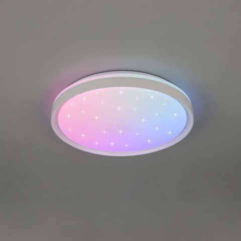 LED Deckenleuchte, RGB, CCT, Dimmbar, Fernbedienung, 39 cm Ø