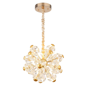 LED Pendelleuchte, Gold, Kugelförmig, Metall, 50 cm Ø, 4800 Lumen, 3000 K, 125 cm hoch, 52 Watt, IP20, Langlebig.