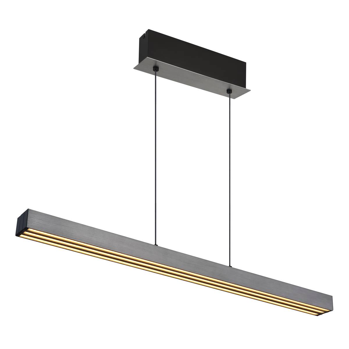 LED Pendelleuchte, Höhe verstellbar, Ausziehbar, CCT, Dimmer, 150 cm x 8 cm