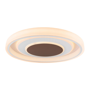 Plafonnier LED, métal, CCT, veilleuse, variateur, télécommande, 69 cm de diamètre