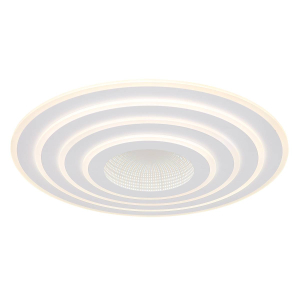 LED Deckenleuchte, Chrom, Weiß, Opal, Rund, Smart Light, Dimmbar, 4200 Lumen, CCT, Nachtlicht, Memory, Fernbedienung. IP20. 70 cm
