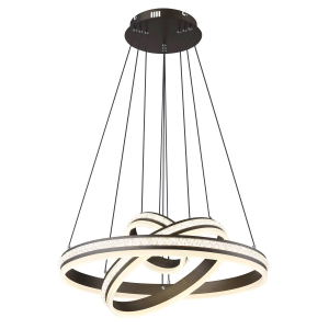 Pendelleuchte, Titanfarbig, Metall, Dimmbar, Nachtlicht, Fernbedienung, 120 cm Höhe, LED Technik, 3510 Lumen, IP20, 70 W, Stilvoll