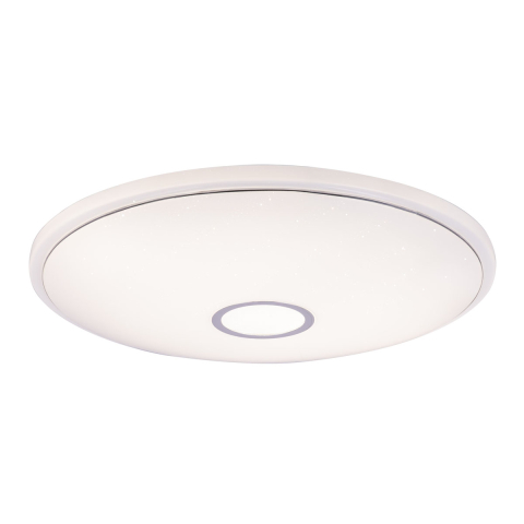 LED Deckenleuchte, Metall, Weiss, CCT, Timer, Dimmer, Fernbedienung, 68 cm Ø