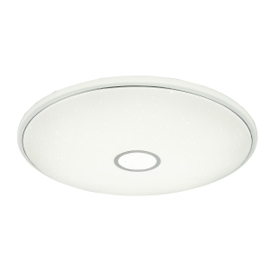LED Deckenleuchte, Metall, Weiß, Timer, Fernbedienung, CCT, 79 cm Ø
