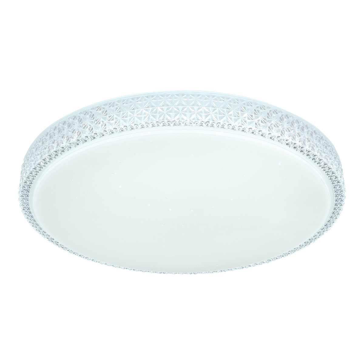 LED Deckenleuchte, Weiss, Klar, Opal, Metall, Kunststoff, 3200 Lumen, Dimmbar, CCT, Nachtlicht, Timer, Fernbedienung