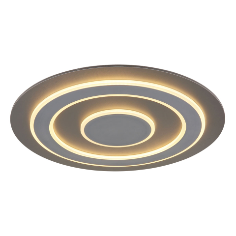 LED Deckenleuchte, Kunststoff, Anthrazit, 60 cm Ø