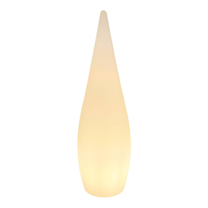 Außen Stehleuchte, Kunststoff, Opal, IP67, 96 cm Höhe