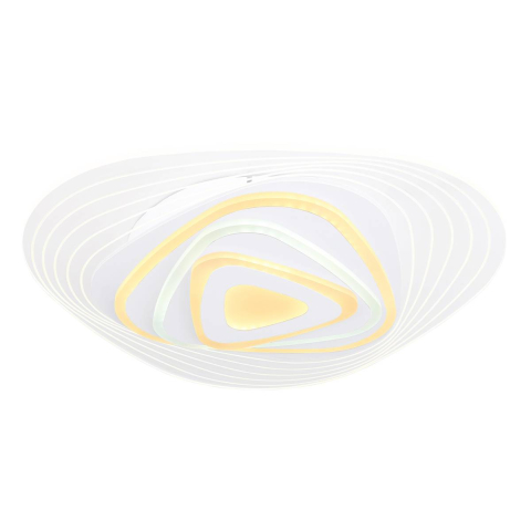 Smart Home LED Deckenleuchte, Metall, CCT, Dimmer, 50 cm x 49 cm