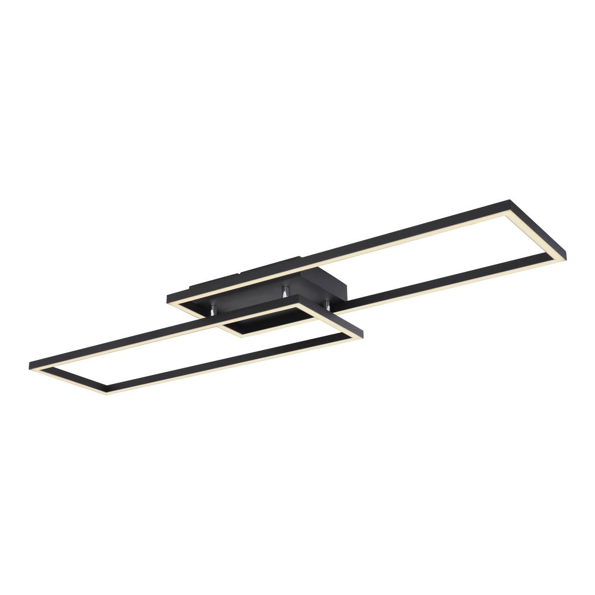 LED Deckenleuchte, Metall, Schwarz, CCT, 101 cm x 29 cm