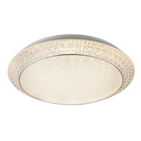 LED Deckenleuchte, Metall, CCT, Fernbedienung, Dimmer, 51 cm Ø