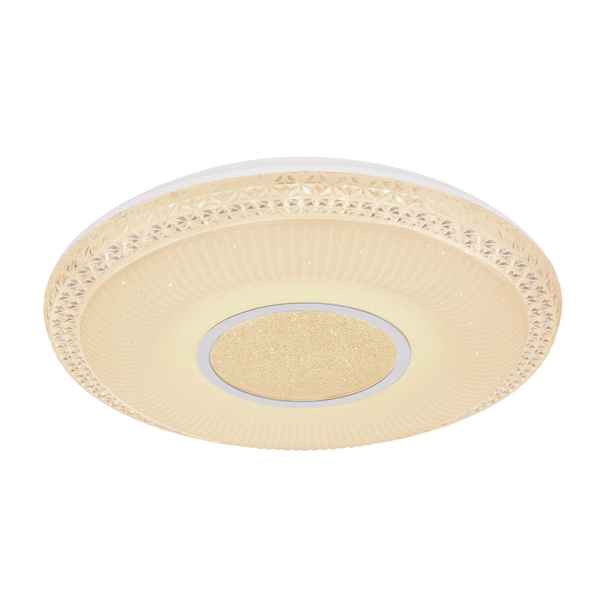 LED Deckenleuchte, RGB, CCT, Dimmer, Fernbedienung, 50 cm Ø