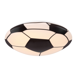 Plafonnier LED, métal, acrylique, forme de ballon de football, 36 cm de diamètre