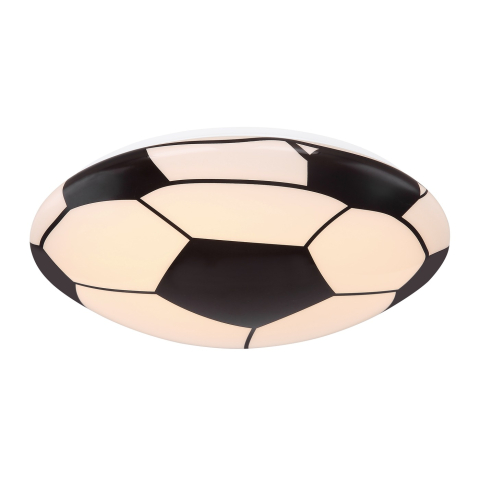 Plafonnier LED, métal, acrylique, forme de ballon de football, 36 cm de diamètre