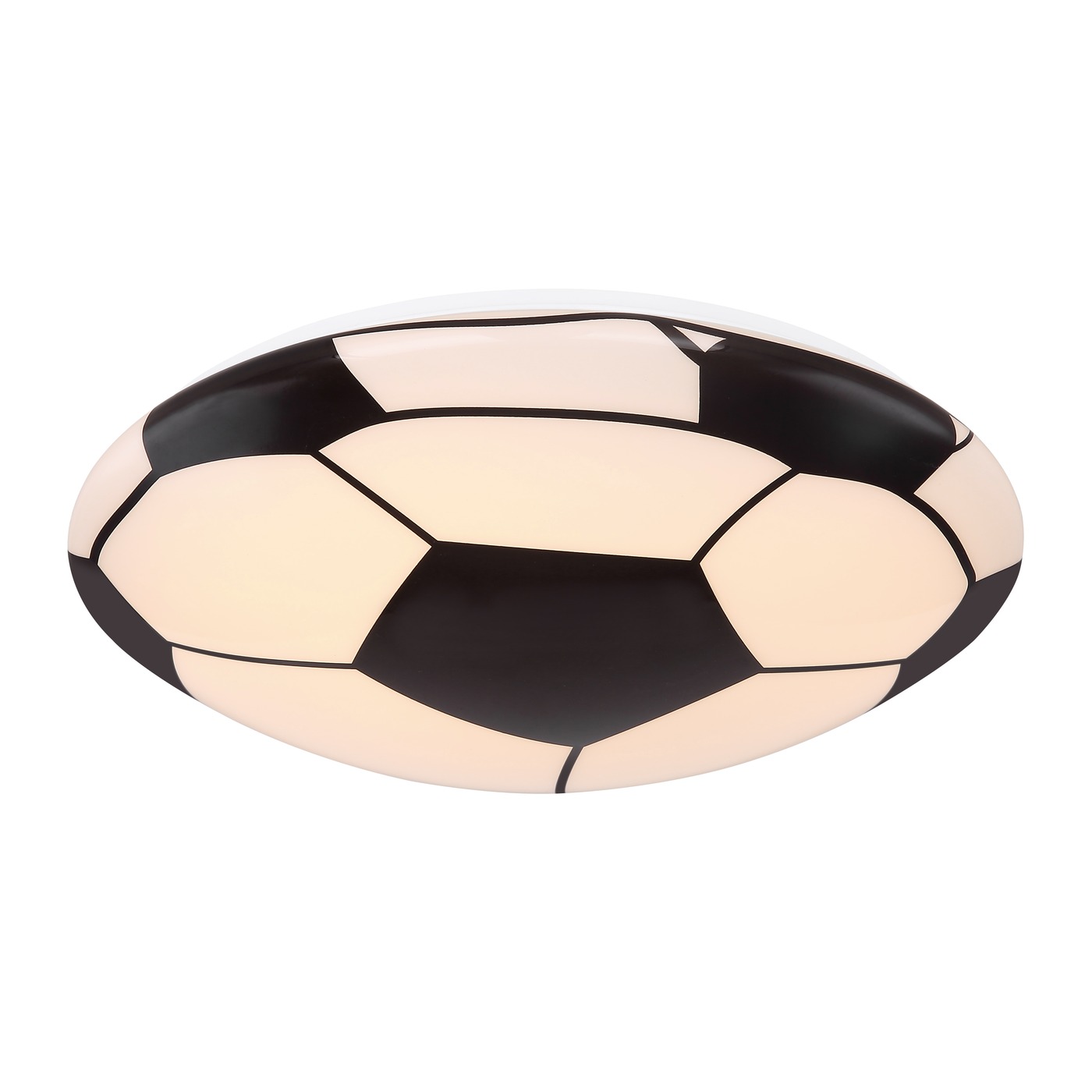 Plafonnier LED, métal, acrylique, forme de ballon de football, 36 cm de diamètre