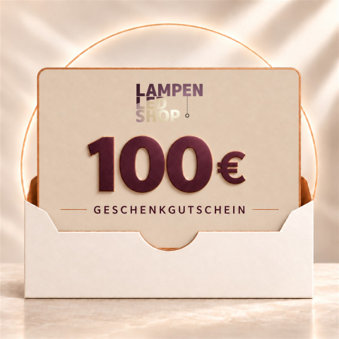 Geschenkgutschein 100 Euro für Leuchten