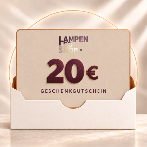Geschenkgutschein 20 Euro für Leuchten