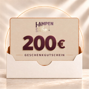Geschenkgutschein 200 Euro für Leuchten