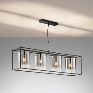Pendelleuchte-4-x-E27-40-Watt-Samu-sandschwarz-für-Wohn-und-Esszimmer-60894-4