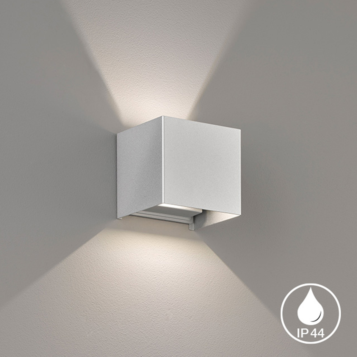 Wandleuchte-2-x-LED-3-Watt-Wall-silberfarben-Außen-und-Gartenleuchte-30403-2