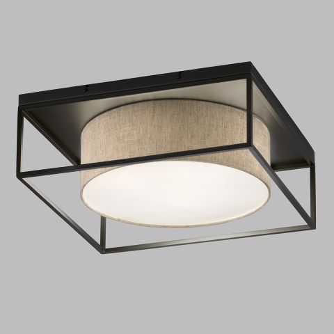 Deckenleuchte-4-x-E14-25-Watt-Carre-sandschwarz-für-Wohn-und-Esszimmer-21329-b