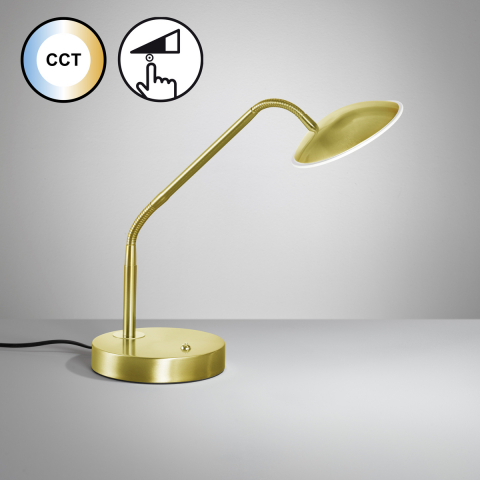 Tischleuchte-Tallri-messingfarben-Glas-teilsatiniert-Rand-klar-H-60-cm-D-16-cm-1x-LED-7W-880-lm-2-50756-2